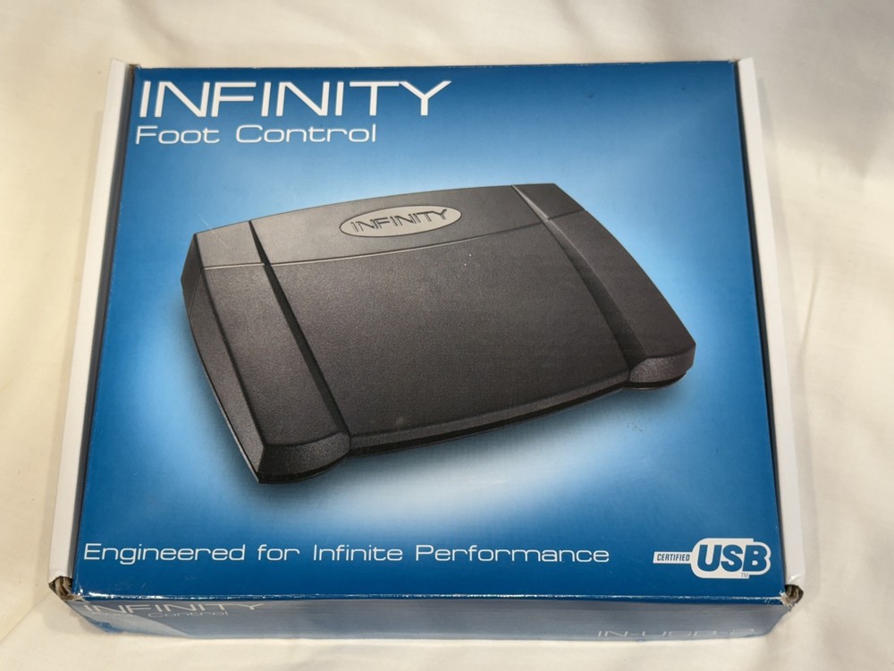INFINITY USB-2 Foot Pedal Ver. 14 Control with Computer Plug In Box
