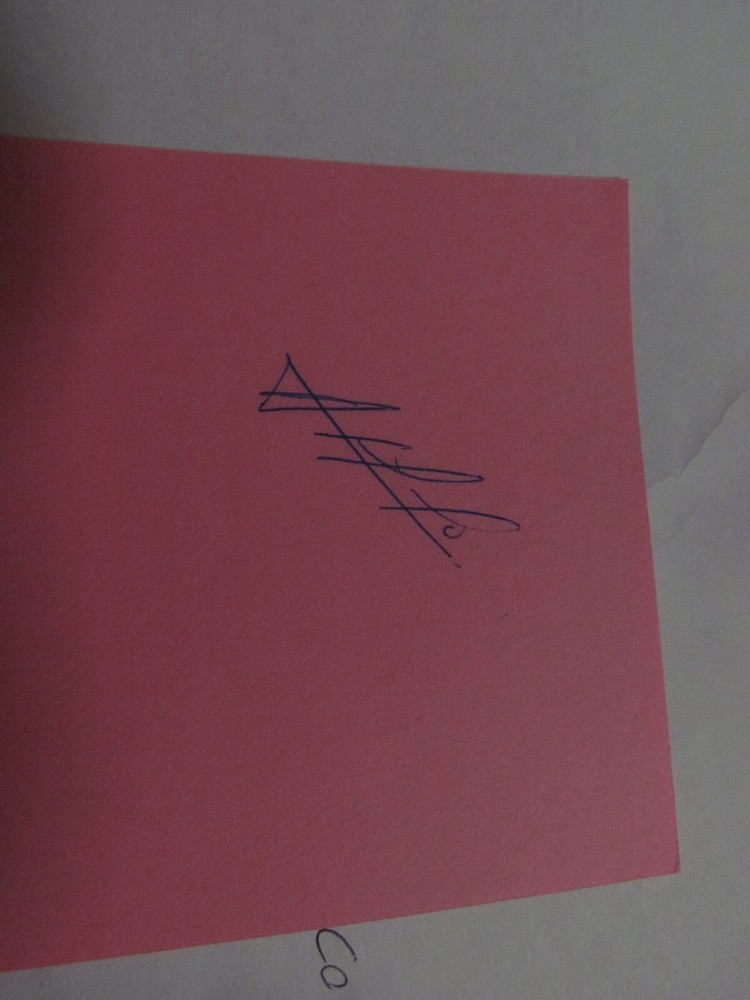 Ariel Prieto Signed Cut/Paper