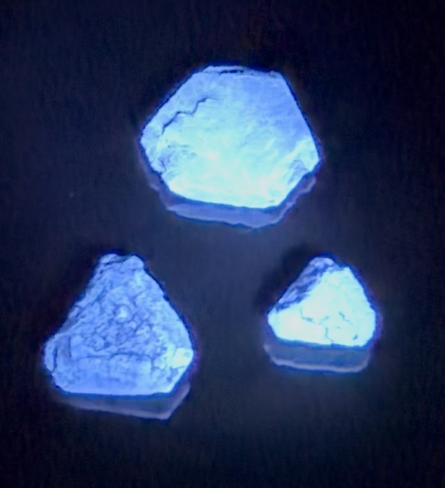 Benitoite 3pcs Lot / 11.50tcw (approximately)$$