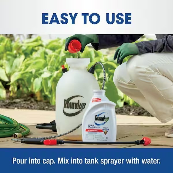 Roundup Weed and Grass Killer4 Concentrate, 64 oz. Hose End Sprayer Application