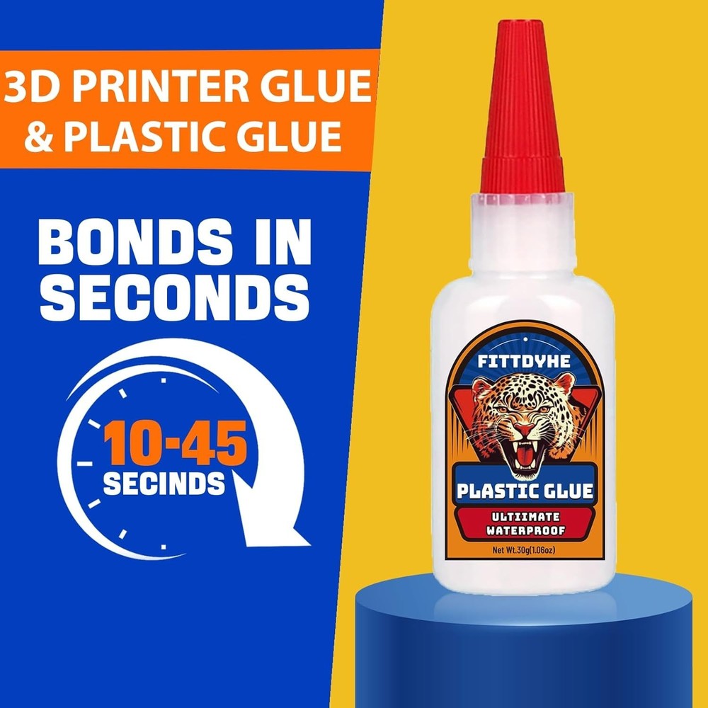 Ultimate 3D Printer Glue - Fast Drying, Clear & Versatile for All Materials