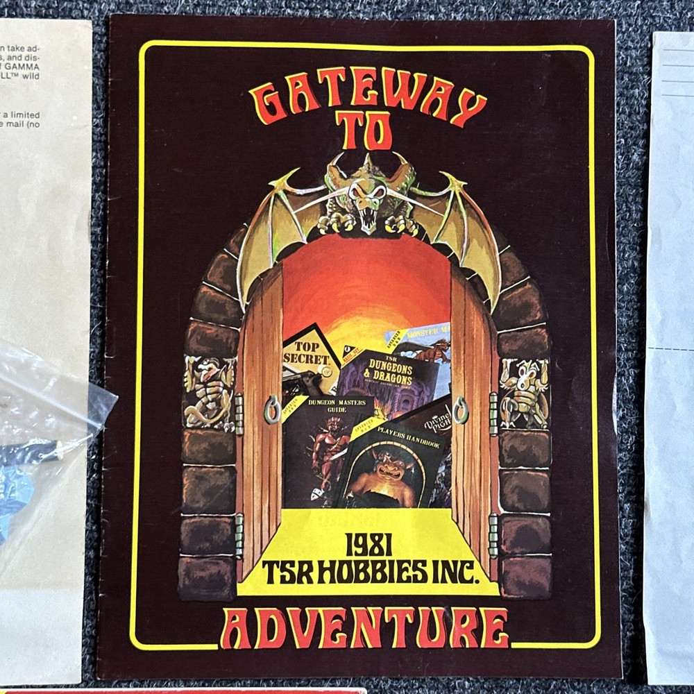 Dungeons and Dragons D&D Basic Set BOXED Including Original Dice Vintage TSR 🟡