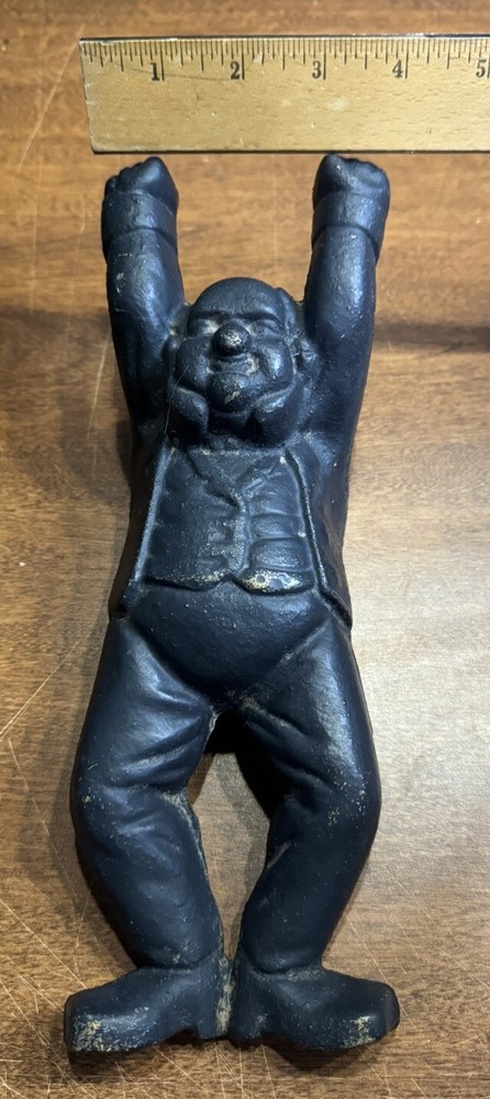 Rare!! Vintage Cast Iron Swedish Boot Jack Boot Scraper 11” Long
