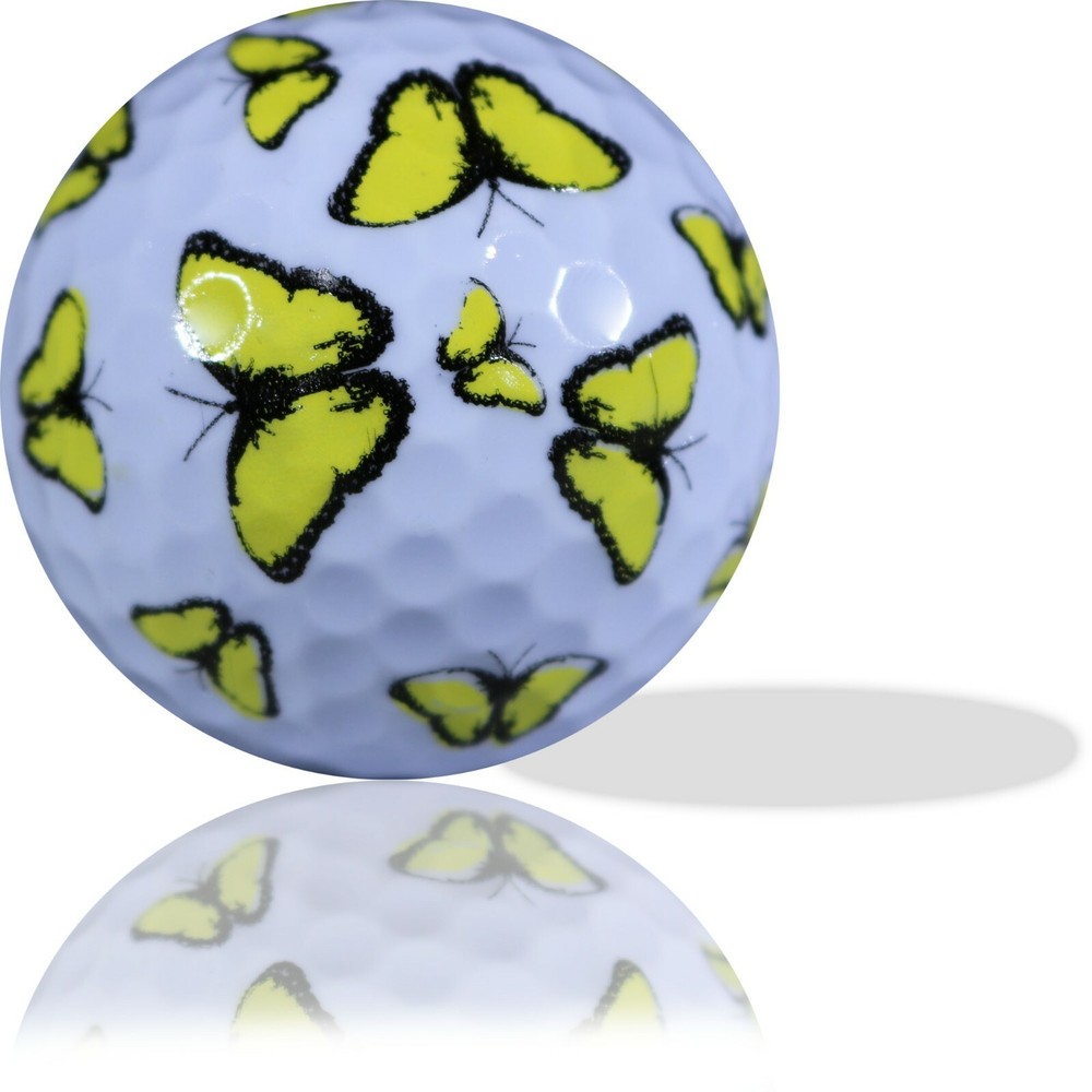 Yellow Butterfly Golf Balls 12 Pack - Great Gift Idea!