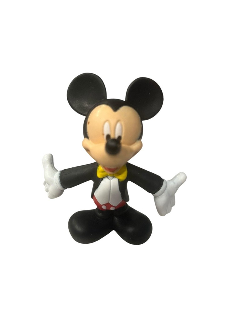 Disney Mickey Mouse Hard Plastic Figurine/CAKE TOPPER 3.5”