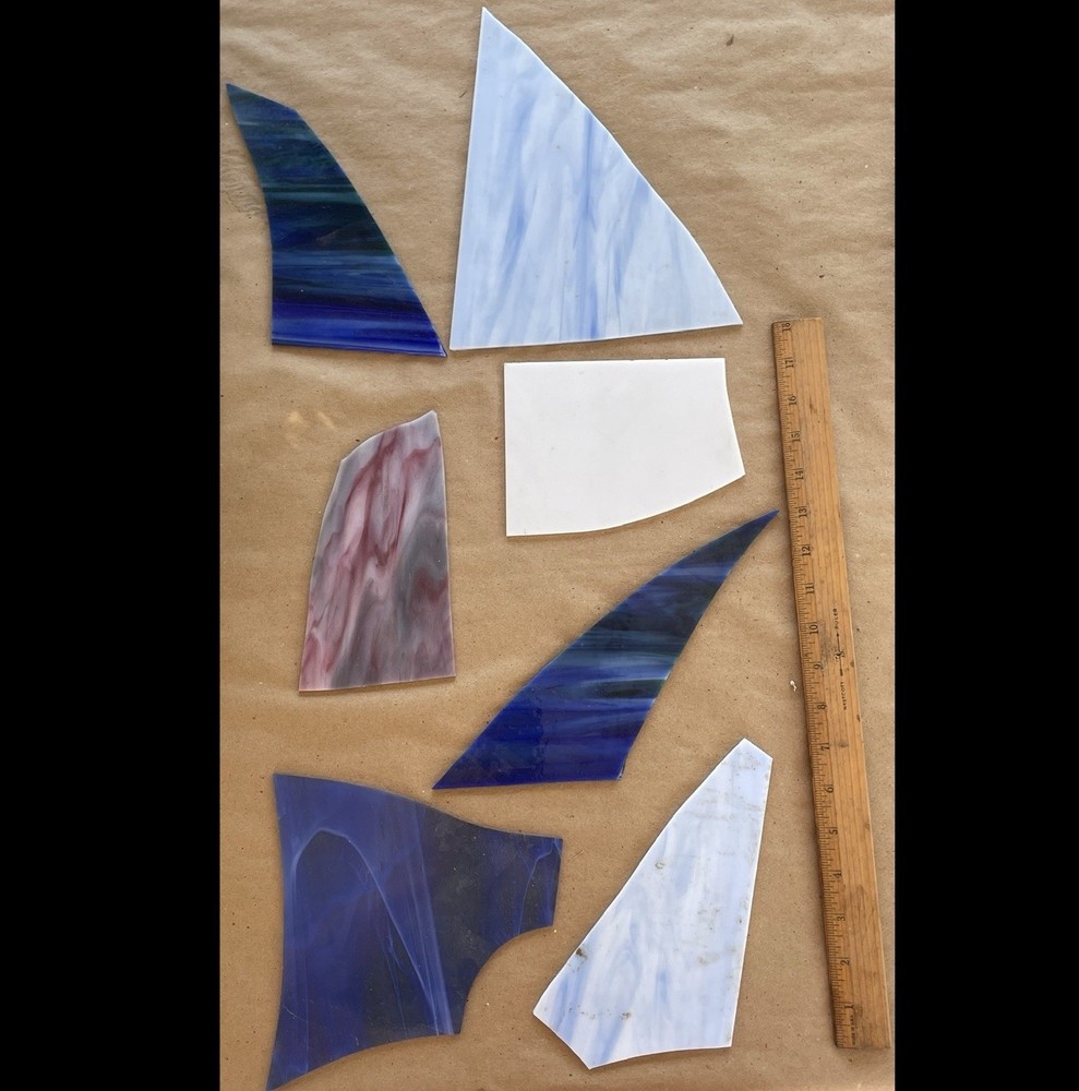 Colored Glass Pieces For Stained Glass Projects