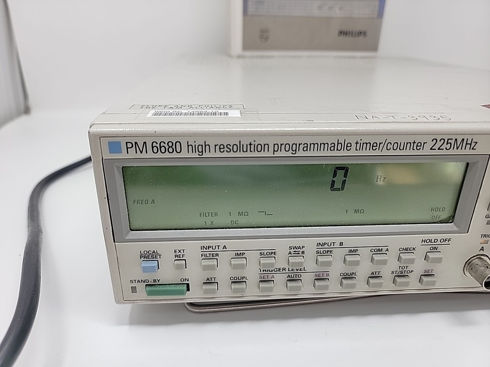 USED - Philips PM6680 High Resolution Programmable Timer/Counter / W Manual