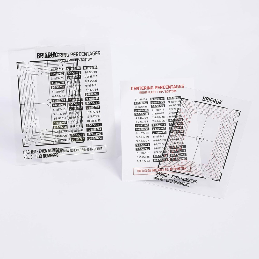 The Center Tool Card Grading - Centering New 2022 Includes 2X