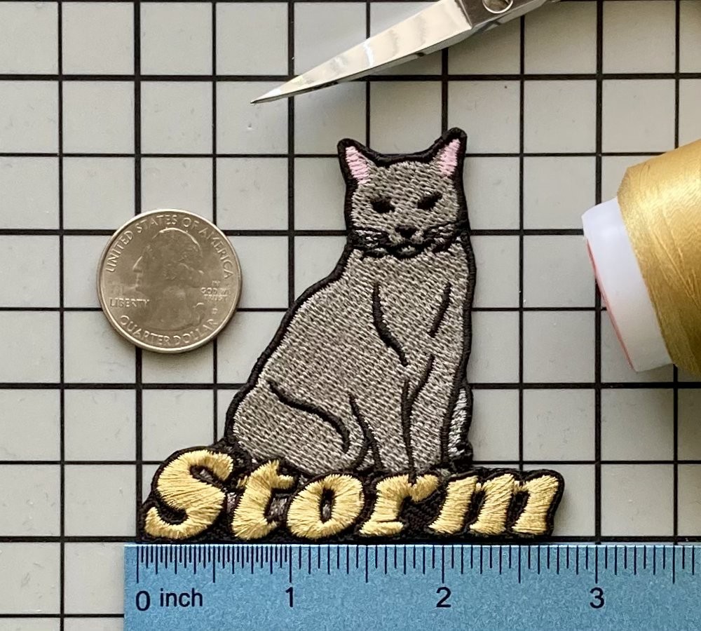 Chartreux Cat Patch Personalized Custom Iron-on Badge
