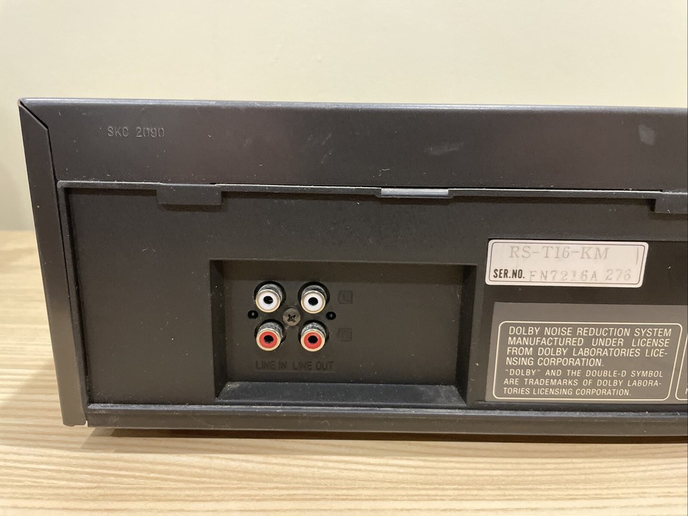 Technics RS-T16 Stereo Double Cassette Deck w/ Power Cable Tested Working