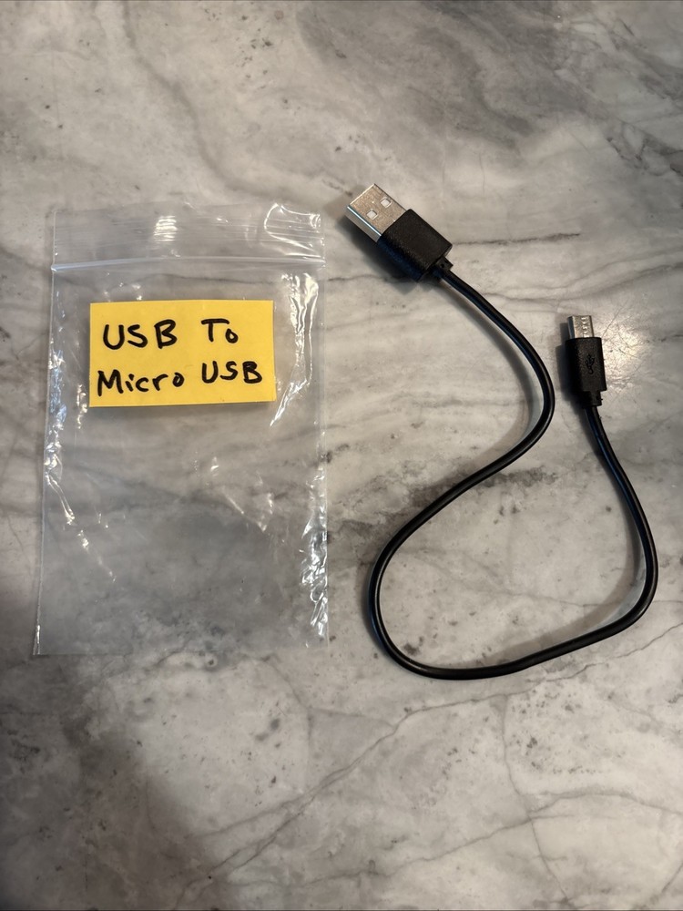 Short Micro USB Cable 1ft, 12 inch Fast Android Charger Cord for Black