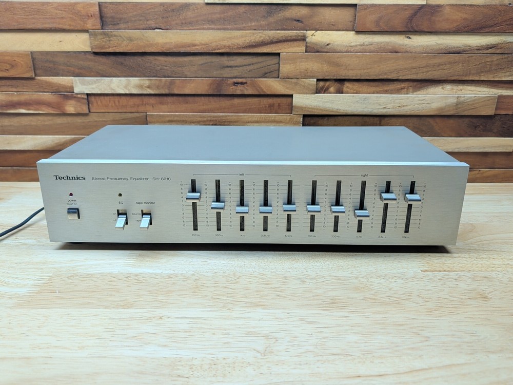 Technics SH-8010 Stereo Frequency Equalizer EQ HiFi Stereo - Cleaned & Tested