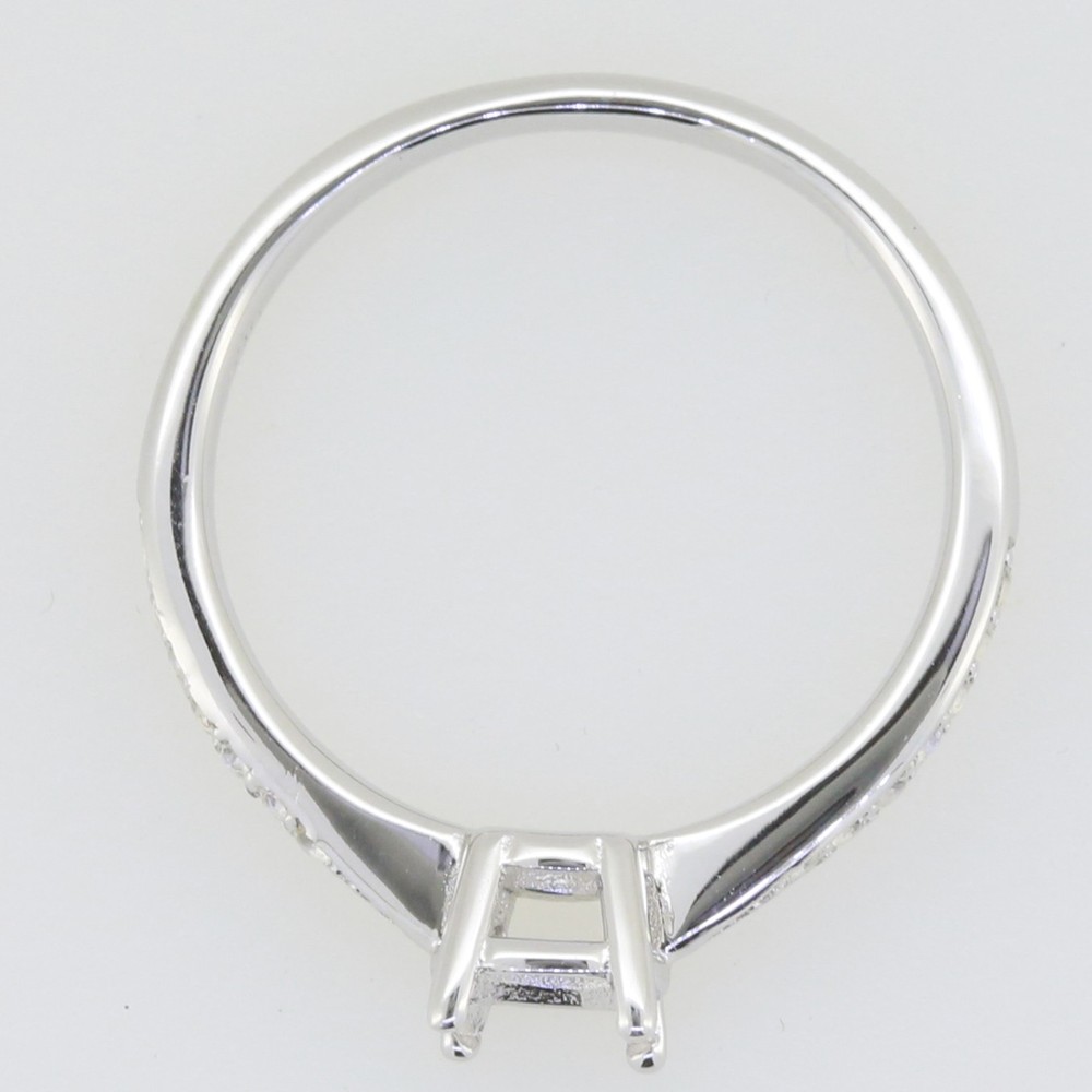Sterling Silver Semi Mount Ring Setting Round RD 5x5mm