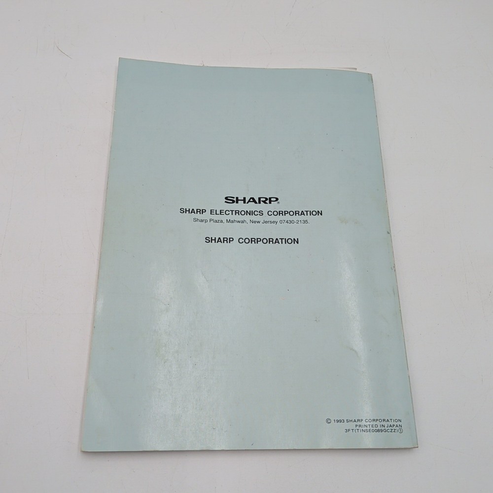 Sharp JX-9400 Laser Printer Operation Manual User Guide Original Vintage 1993