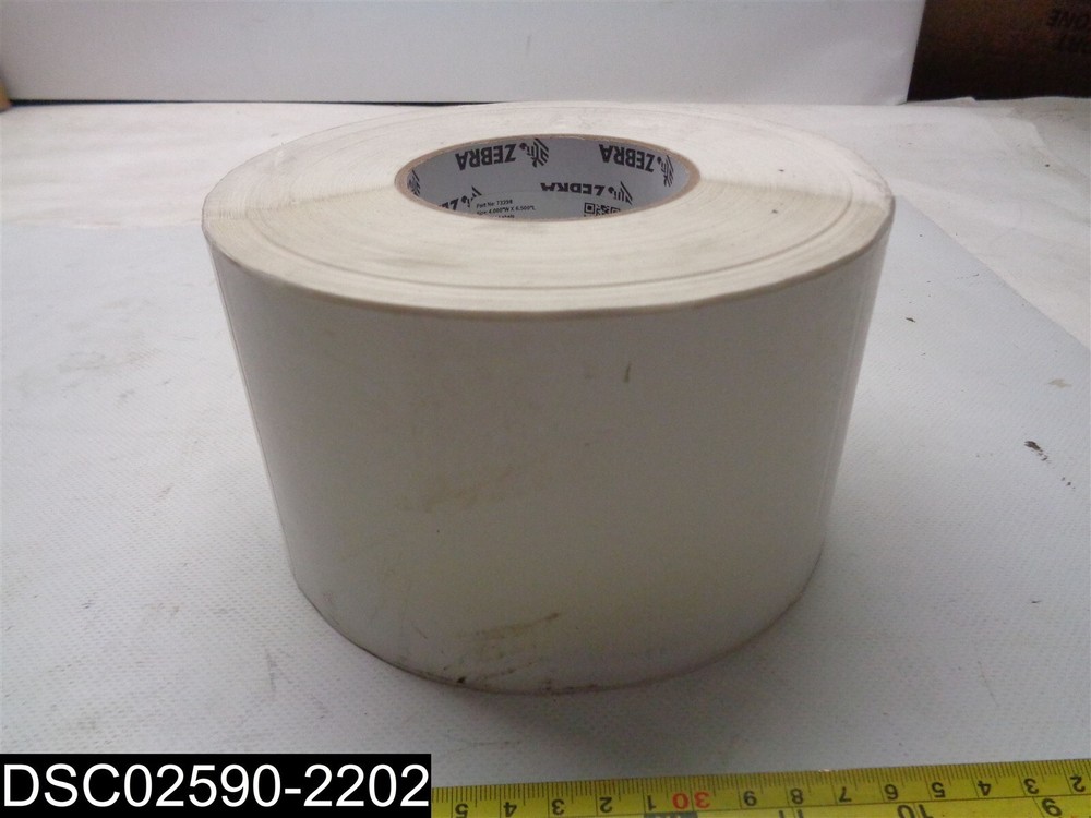 73298 Zebra 840 White Label 4" x 6" Roll