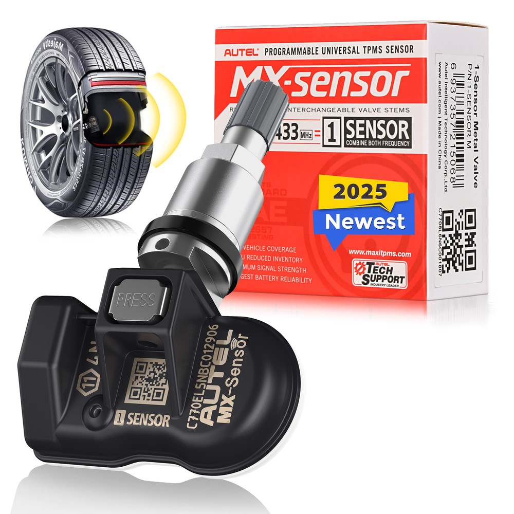 Autel MX-Sensor 315MHz & 433MHz Programmable TPMS Universal Tire Pressure Sensor