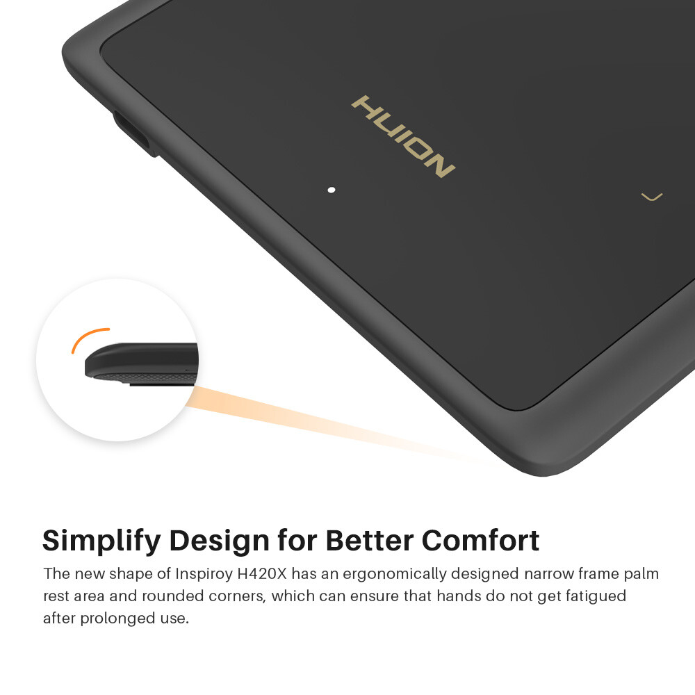 HUION H420X OSU Graphics Drawing Tablet support Chromebook,Mac,Win and Android