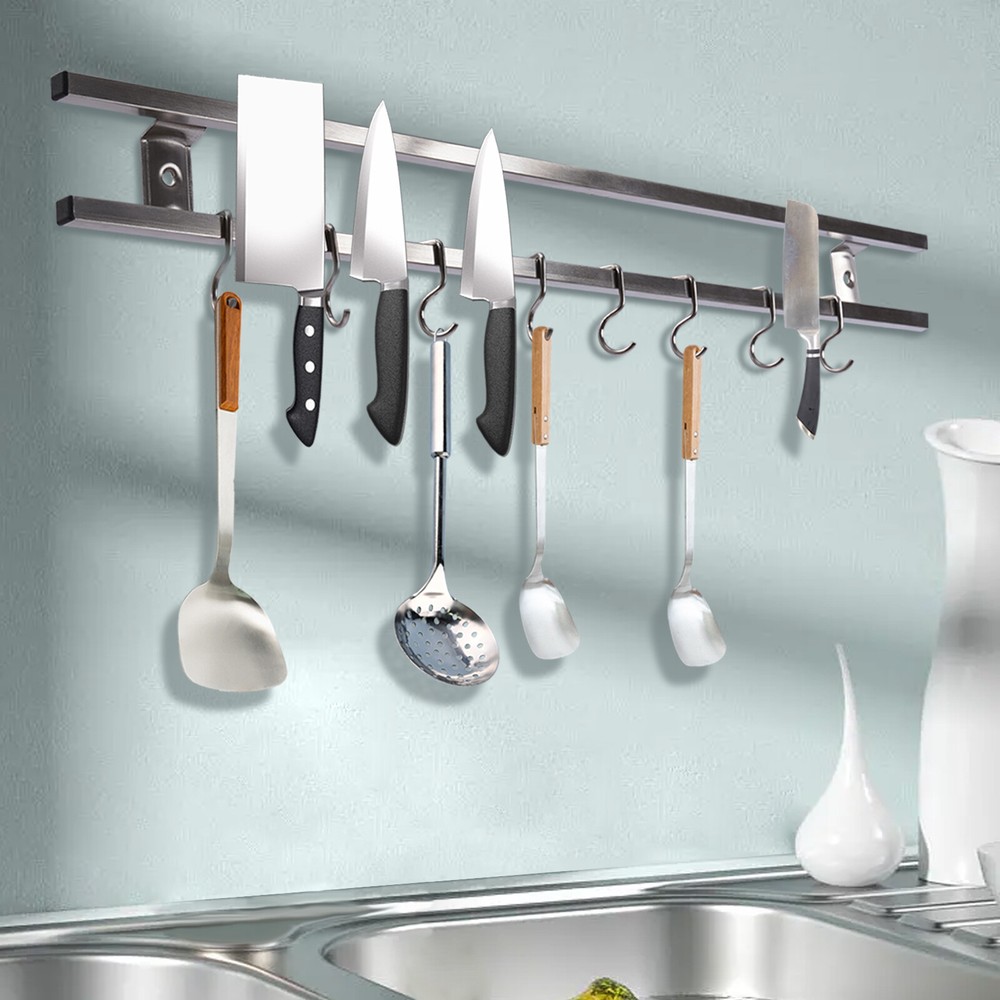 Magnetic Knife Holder - Powerful Anti-Rust Utensil Organizer for Kitchen