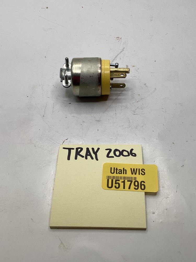 Genuine Leviton 6-20 Locking Plug 20 Amp 250V Yellow