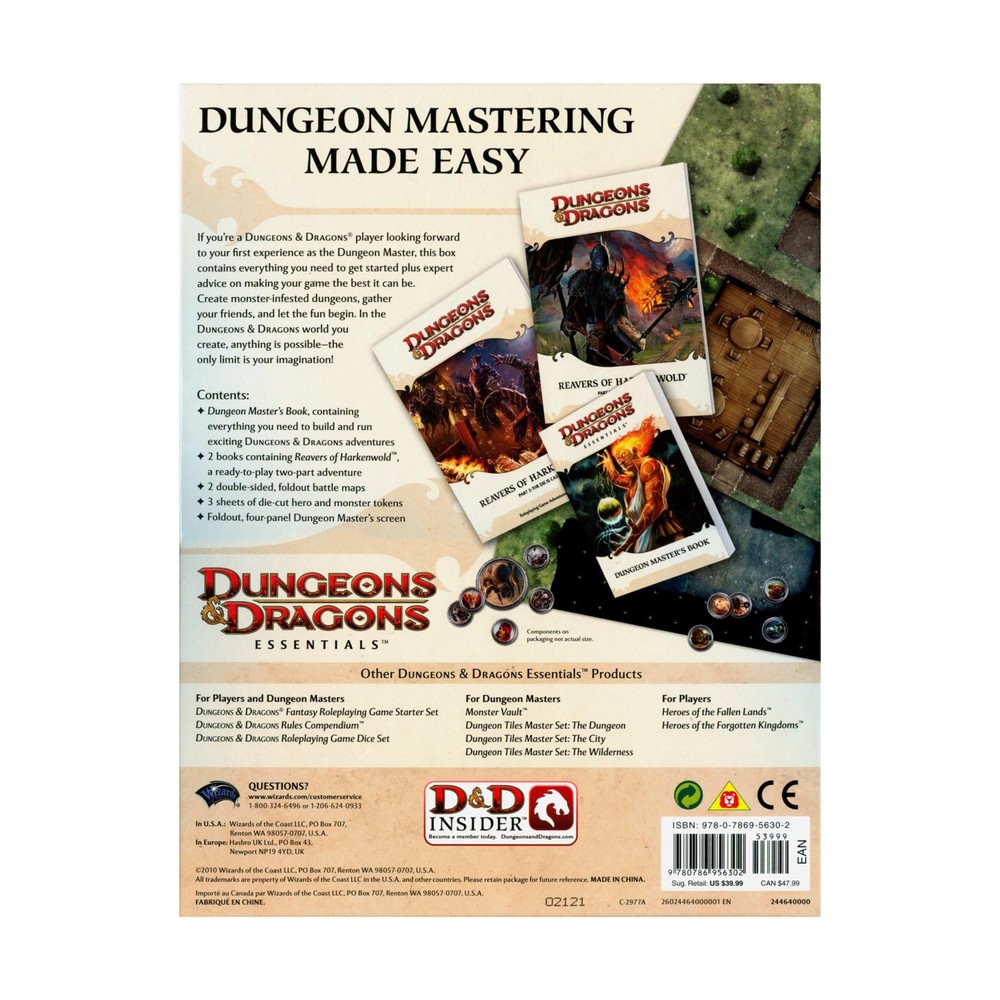 WotC D&D 4e Dungeon Master's Kit Fair/NM