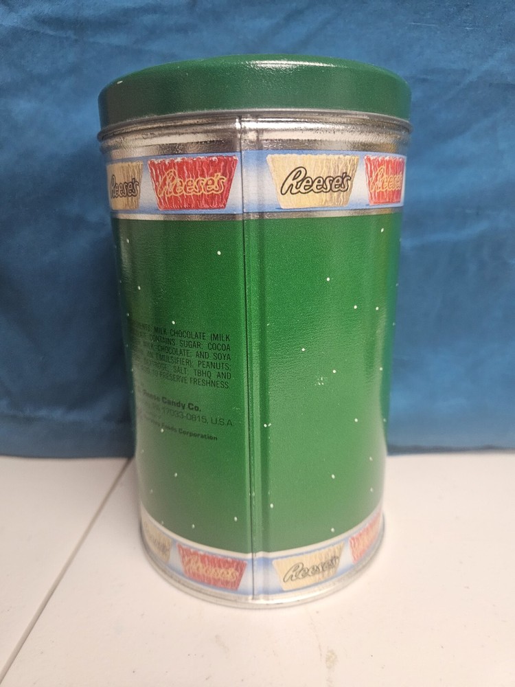 Hershey's Holiday Classics Series Canister #2 1990 Reeses Teddy Bear Stocking