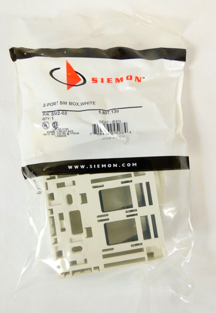 MX-SM2-02 Siemon Surface Mount Box MX-SM Fit - NEW