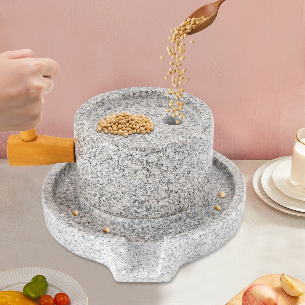 Manual Grain Mill Natural Granite Handmade Stone Mill/grinder Millstone Mill