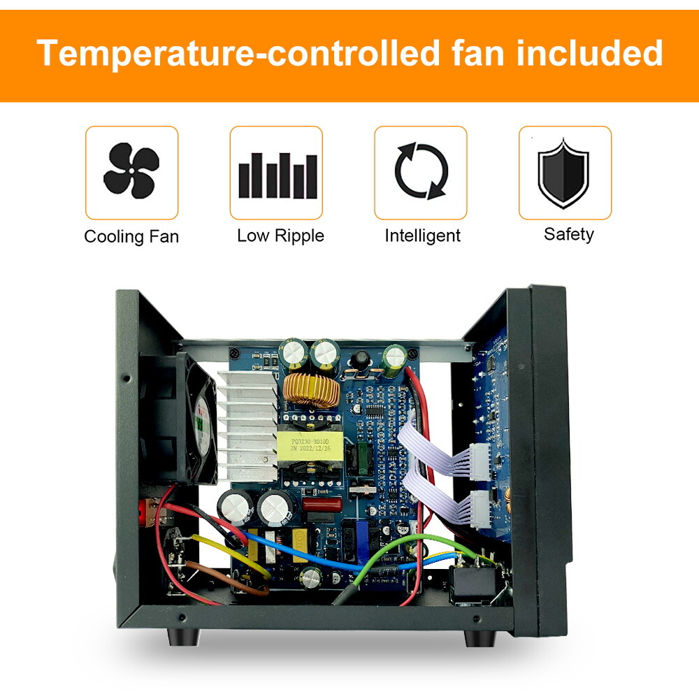 DPS 30V 10A Adjustable DC Bench Power Supply Lab Variable DC Power Output Switch