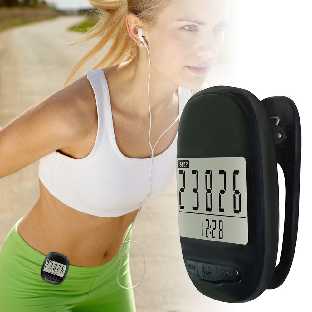 2D Pedometer, Portable Walking Accurate Step Counter