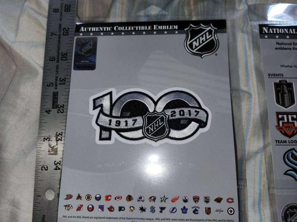 NHL 100 PATCH 1917-2017 patch New in Packaging 100 SEASONS