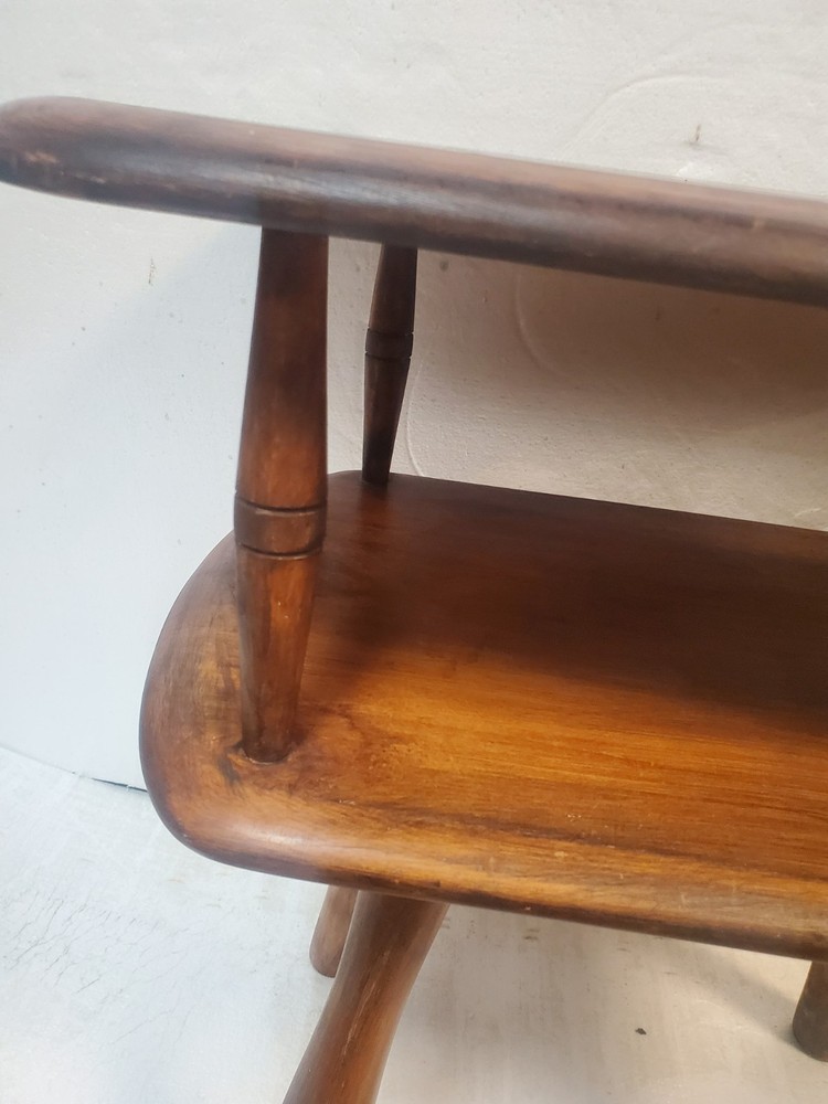 Vintage American Maple 2 Tier Accent Side Table
