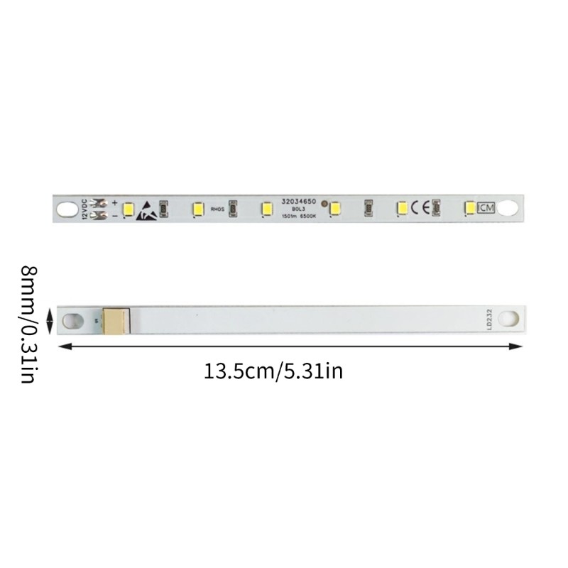 Kitchen Appliance Lighting 6500K PCB Texture for Visibility in Refrigerators