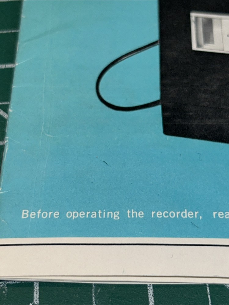 Panasonic RQ-210S Solid State Cassette Tape Recorder INSTRUCTIONS ONLY