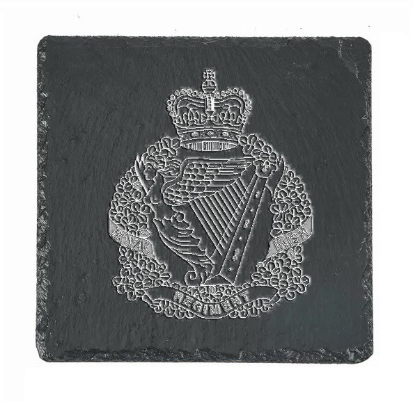 ROYAL IRISH REGIMENT CREST Slate Coaster