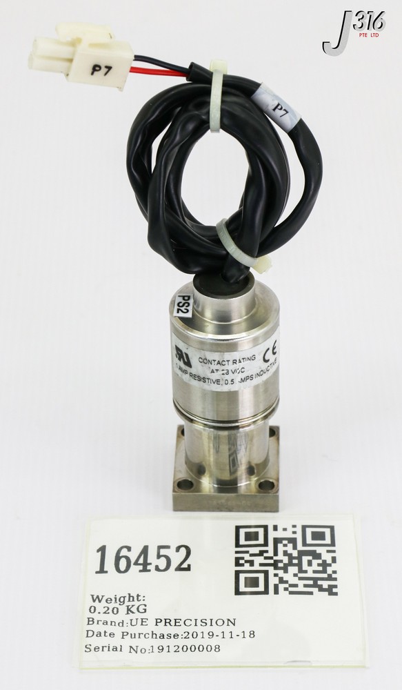16452 UE PRECISION ABSOLUTE PRESSURE SWITCH 75 TORR E36W-L31