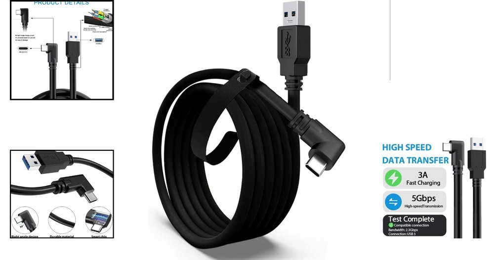 Ultra-Durable 10FT Link Cable for Oculus Quest 2 - Stable & Fast Charging