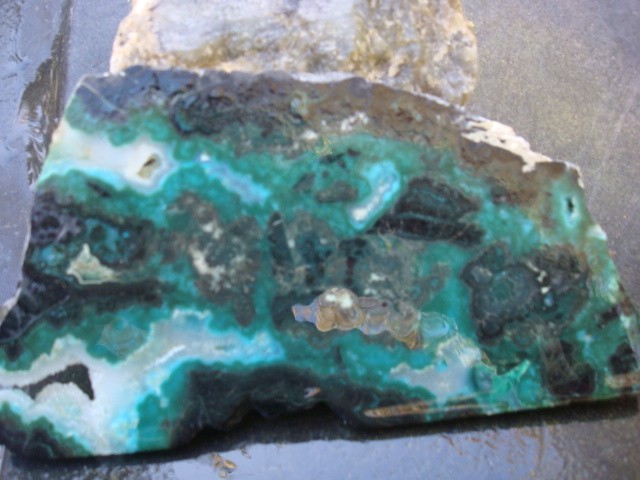 chrysocolla 4 slabs bisbee mine