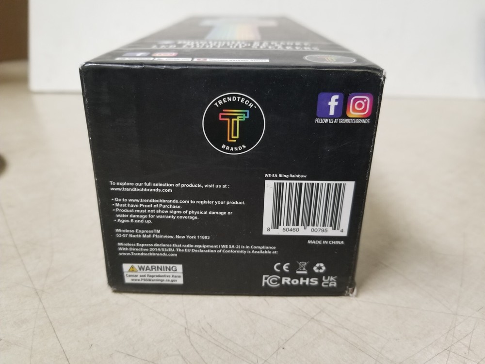 Sing-A-long Rainbow Bling Karaoke Bluetooth Microphone 10017703