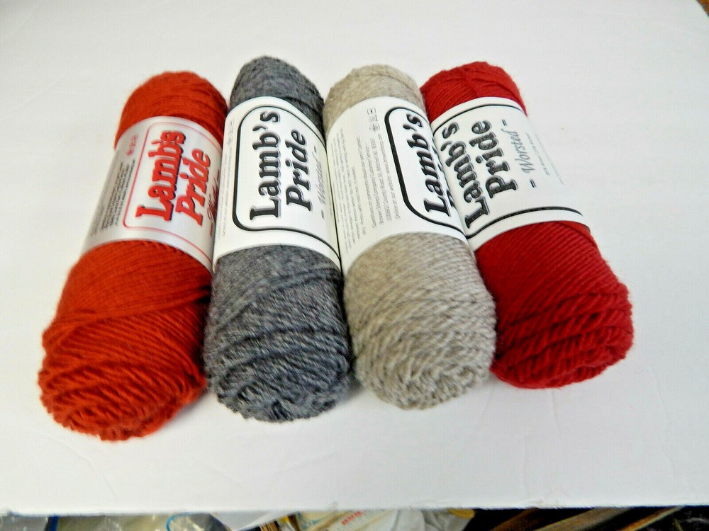 Brown Sheep Lamb's Pride Worsted Wool yarn 4 Colors