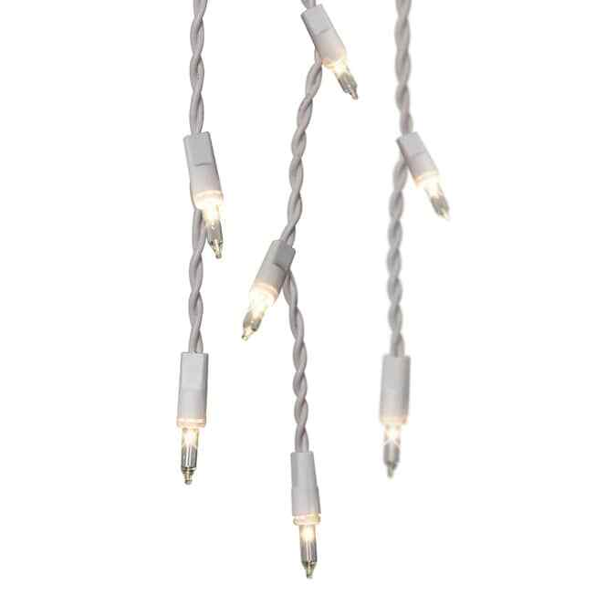 GE String-A-Long 300-Count Constant Clear Mini Incandescent Icicle Lights