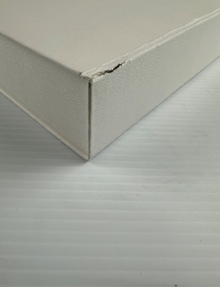 MONCLER Large Flat Embossed White Empty Storage Box 16.5” x 13” x 2”