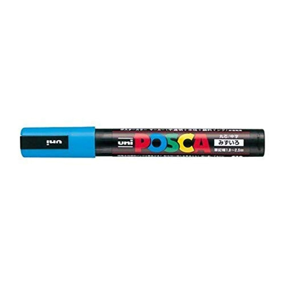 1 Count Sky Blue PC5M.8 Uni Posca Medium Marker Water-Based Paint Marker