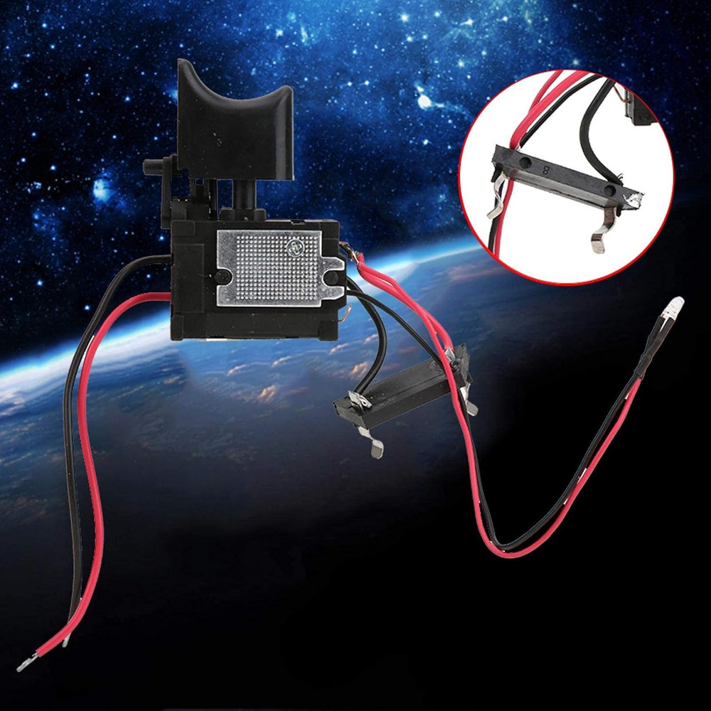 Electric Drill Switch, Cordless Drill Trigger Switch, 7.2V-24V Lithium Battery C