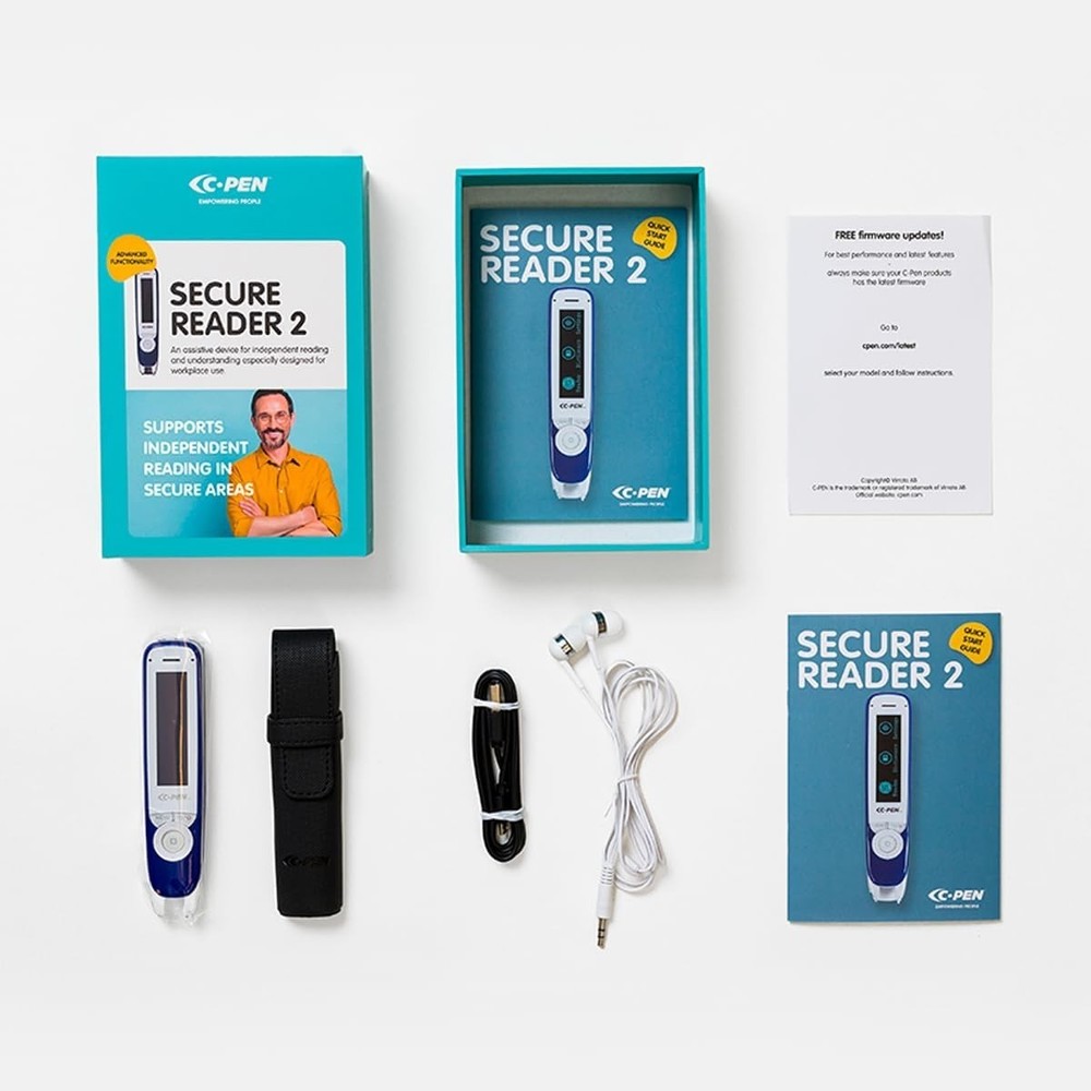 C-PEN C610S Secure Reader 2 White OLED Display Earphone Connection Rechargeable