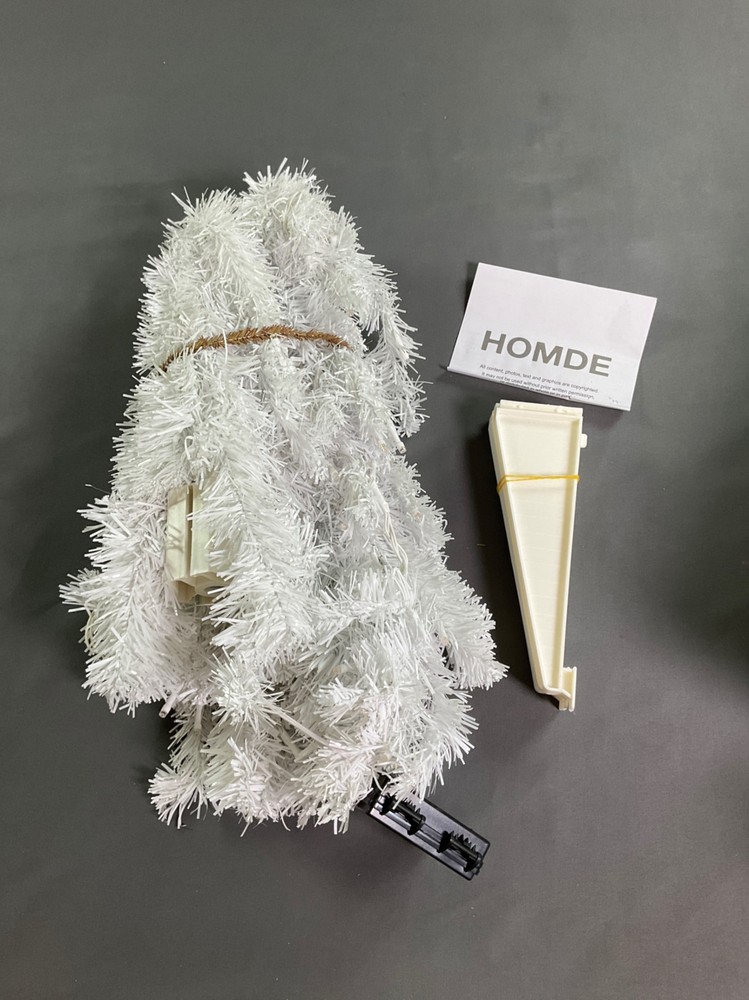 Decoway Pre-Lit Artificial Christmas Tree, Warm White Lights, Includes Stand, 4