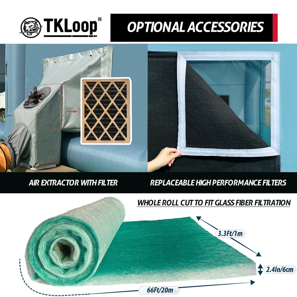 TKLoop Inflatable Booth Applicable Exhaust Ventilation Device (Patent Applied)
