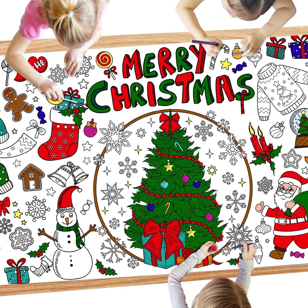 SPERINGEEN Christmas Crafts for 72" x 35" (Rectangular), Colorful