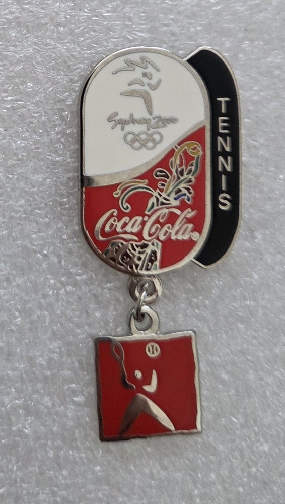 SYDNEY  2000 OLYMPIC COCA-COLA  TENNIS  DANGLE PIN