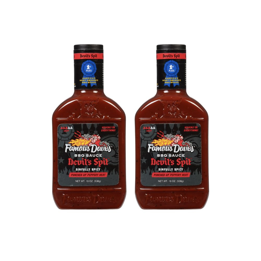 - 2 Pck, Devil'S Spit BBQ Sauce (38 Oz.)