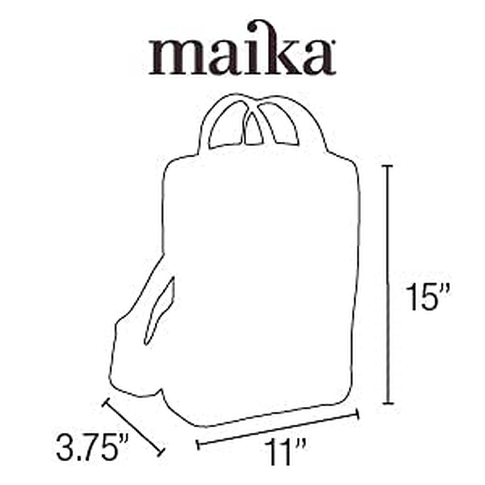 MAIKA Recycled Canvas Zippered Backpack, Nochi, Grey